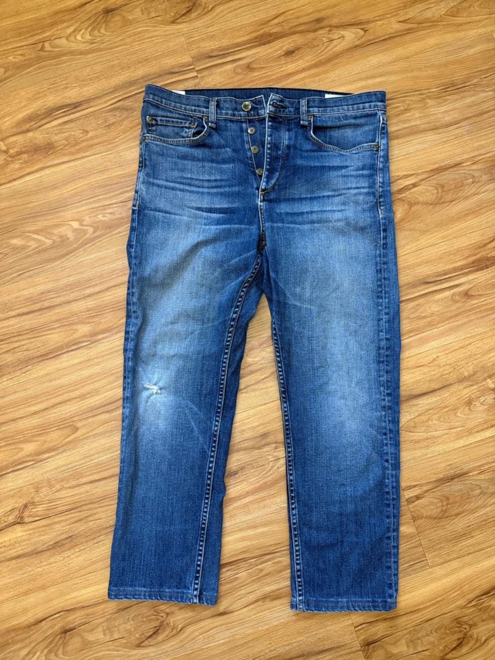 rag & bone Men's Medium Blue Straight Jeans